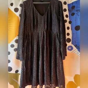 Torrid Black Lace Dress Sz 0 (12)